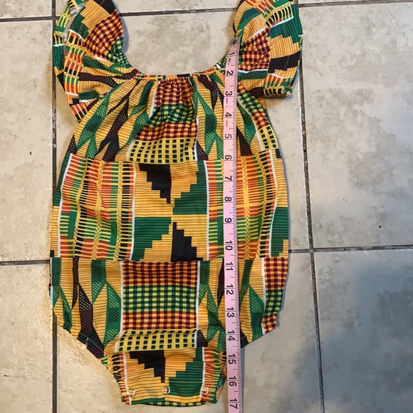 African Dashiki Onesies Baby wear with headband - Picture 6 of 7